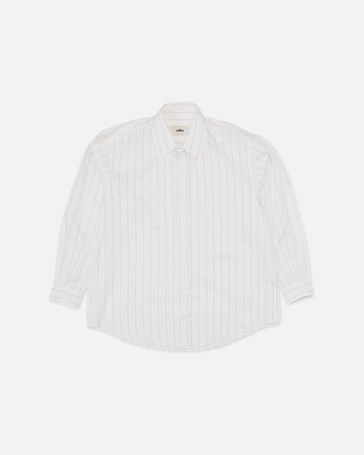 Colbo Office Shirt in white stripes