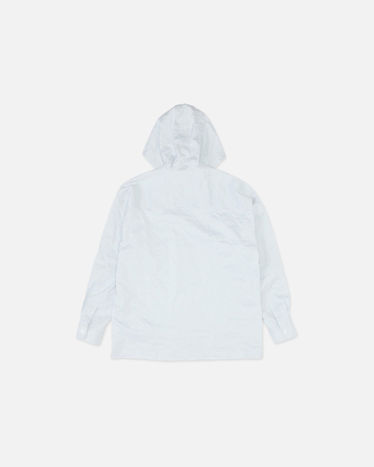 Colbo Hooded Shirt in pinstripe, view 3
