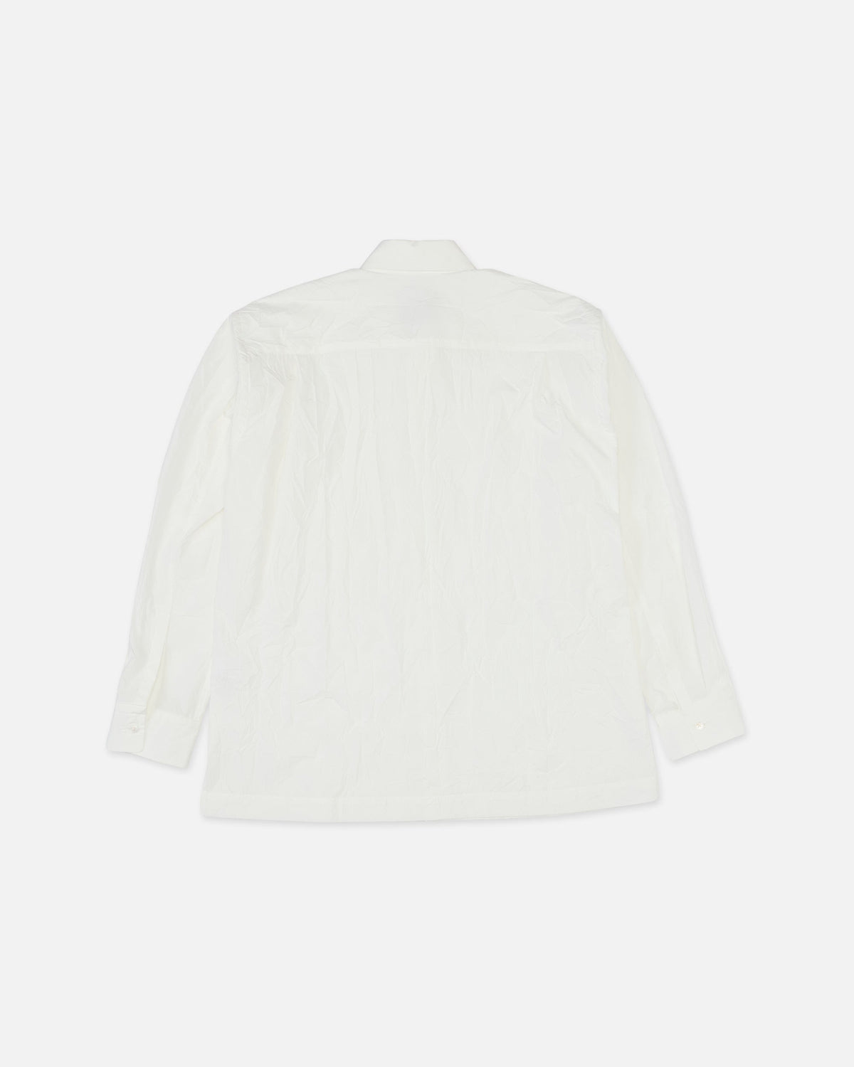 Colbo Crinkled Shirt in white, view 3