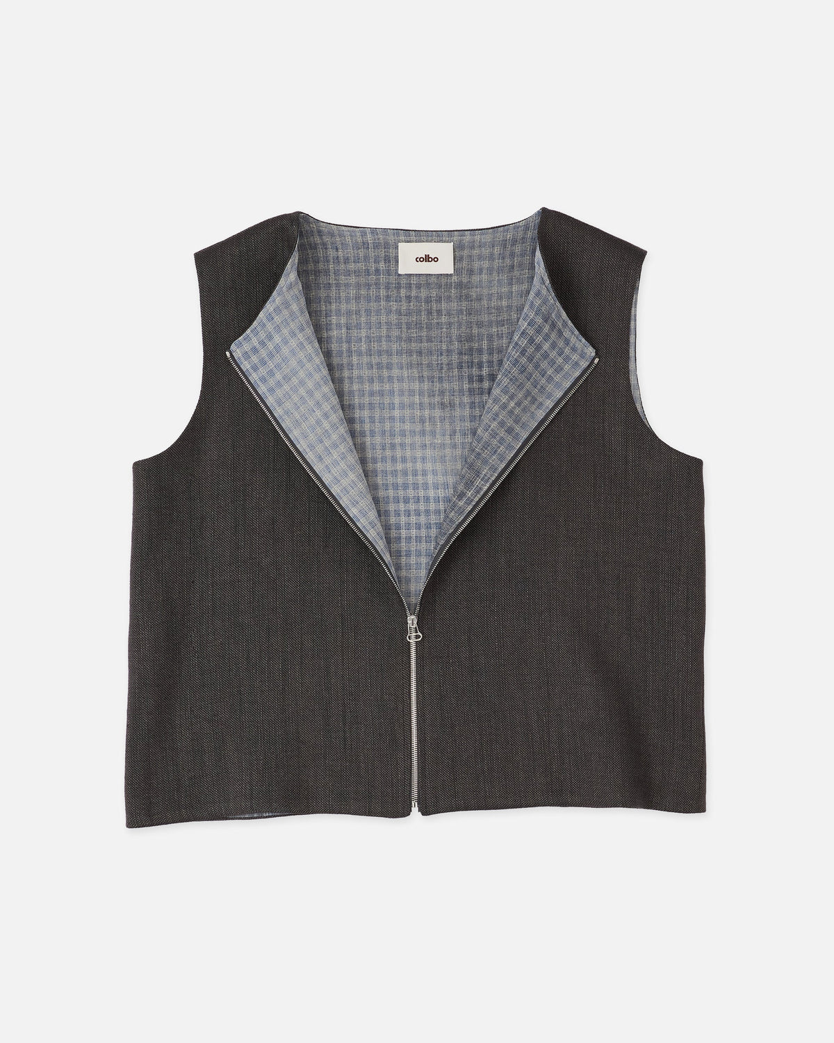 Colbo Zip Vest in hazy, view 3