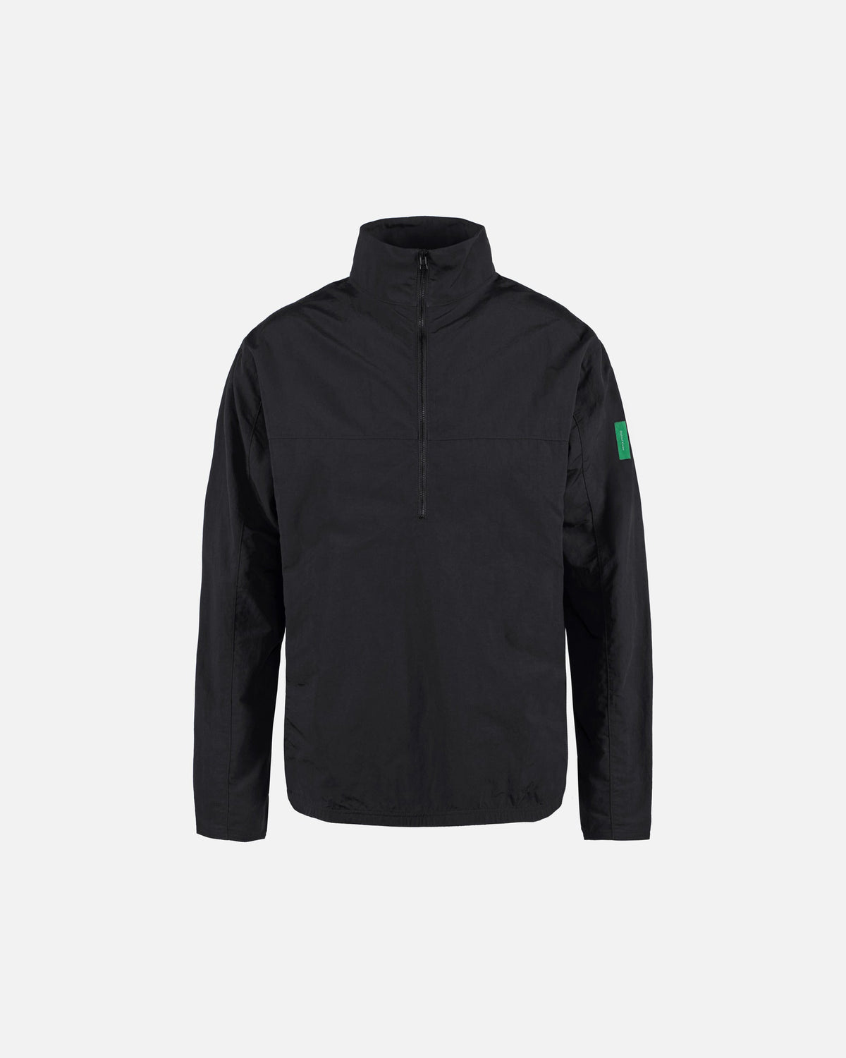District Vision Half-Zip Nylon Windbreaker in black