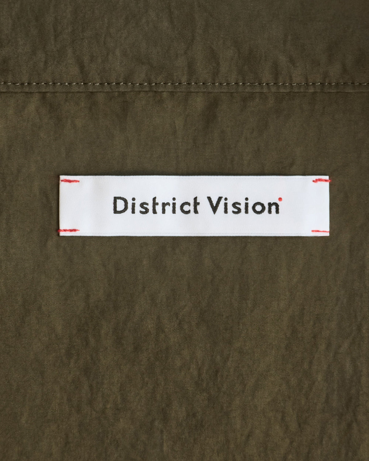 District Vision Half-Zip Nylon Windbreaker in Moss, view 4