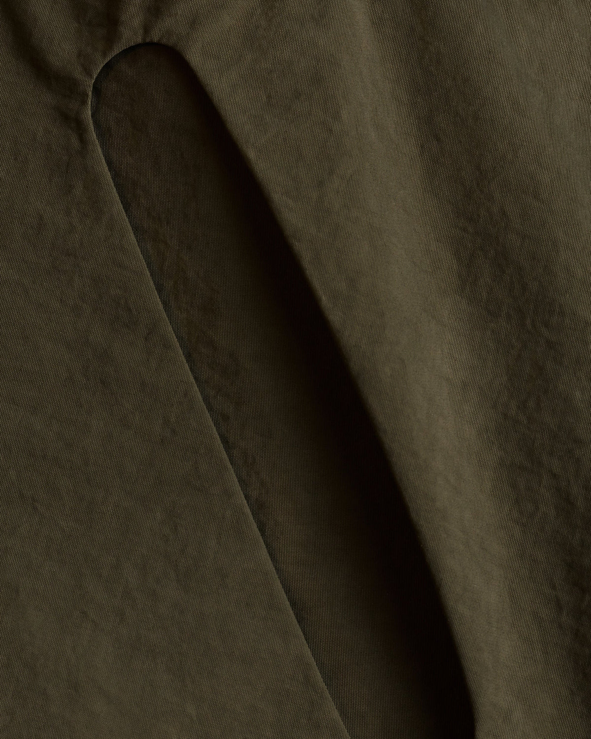 District Vision Half-Zip Nylon Windbreaker in Moss, view 5