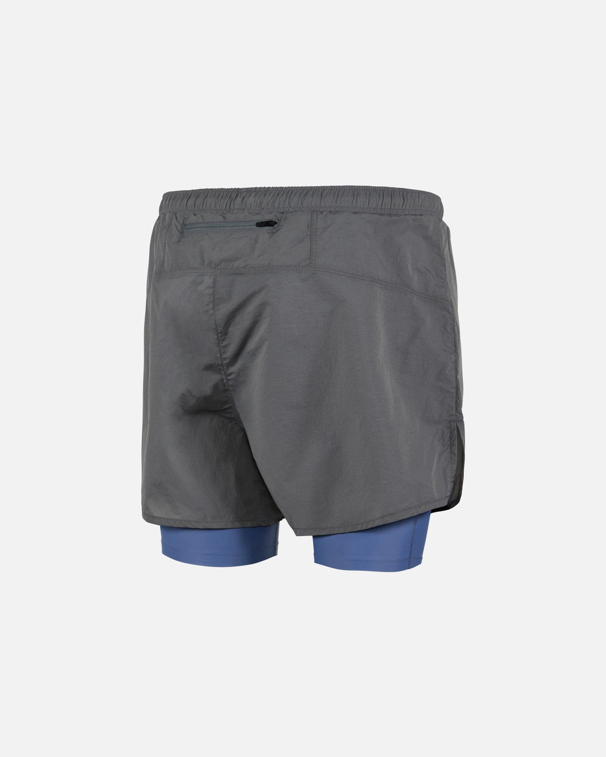 District Vision Ultralight Nylon Trail Shorts in Graphite Race Blue, view 2