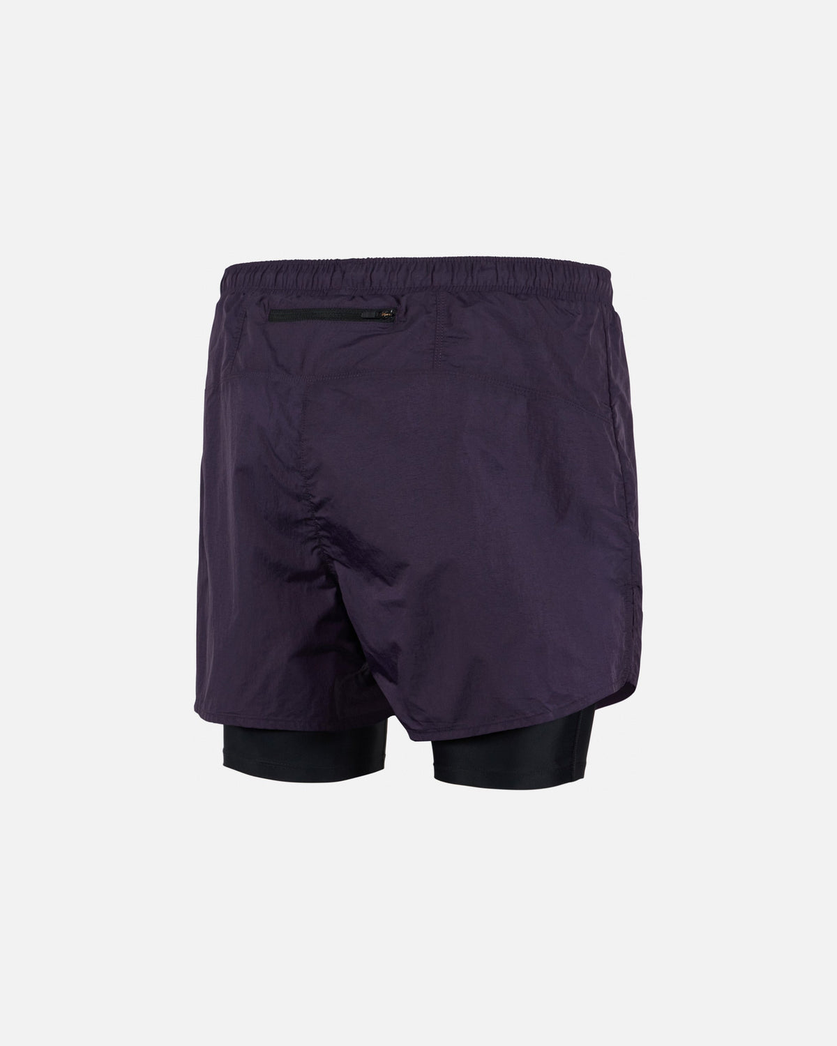 District Vision Ultralight Nylon Trail Shorts in Nightshade Black, view 2