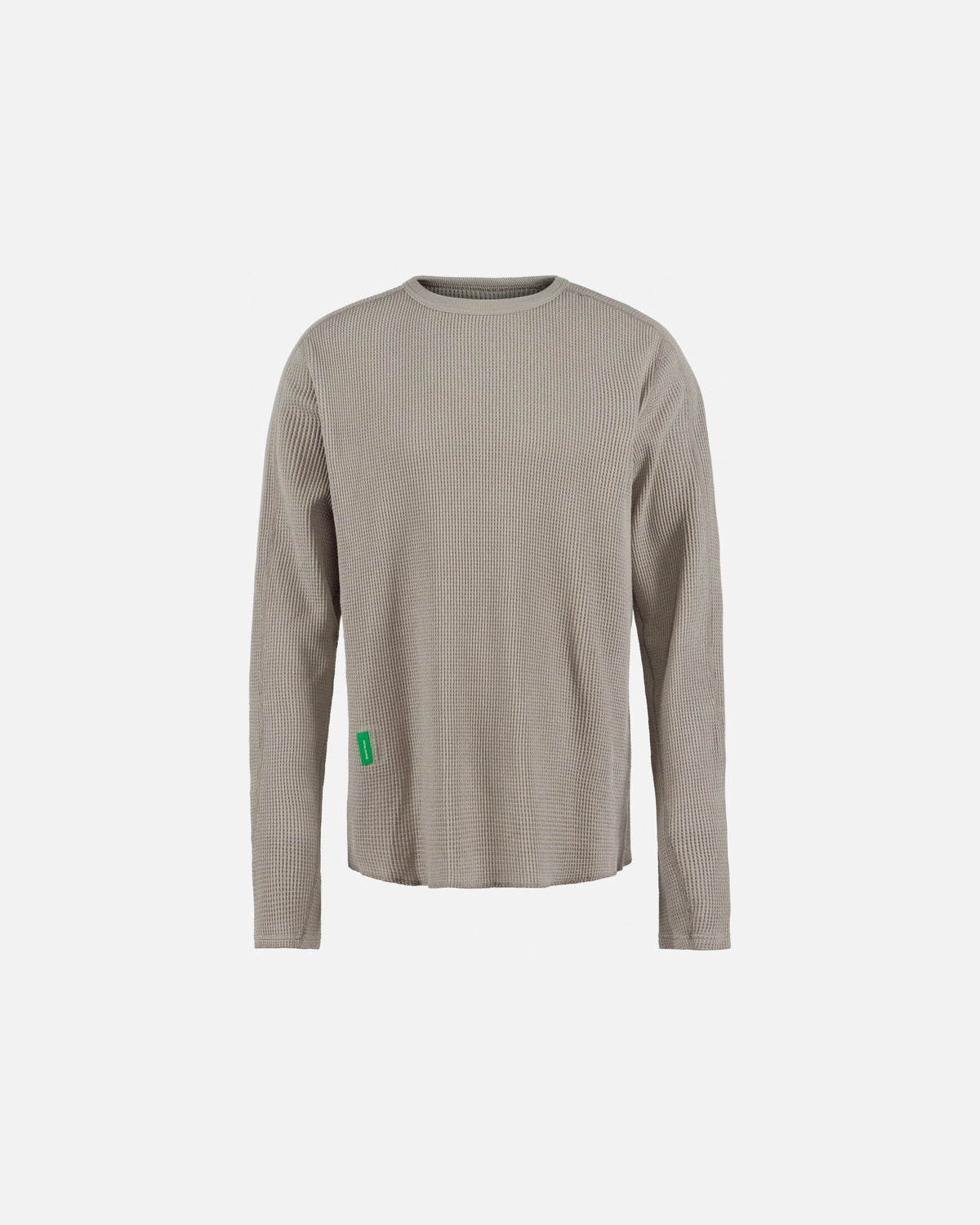 District Vision Long Sleeve Waffle Tee in Stone Grey