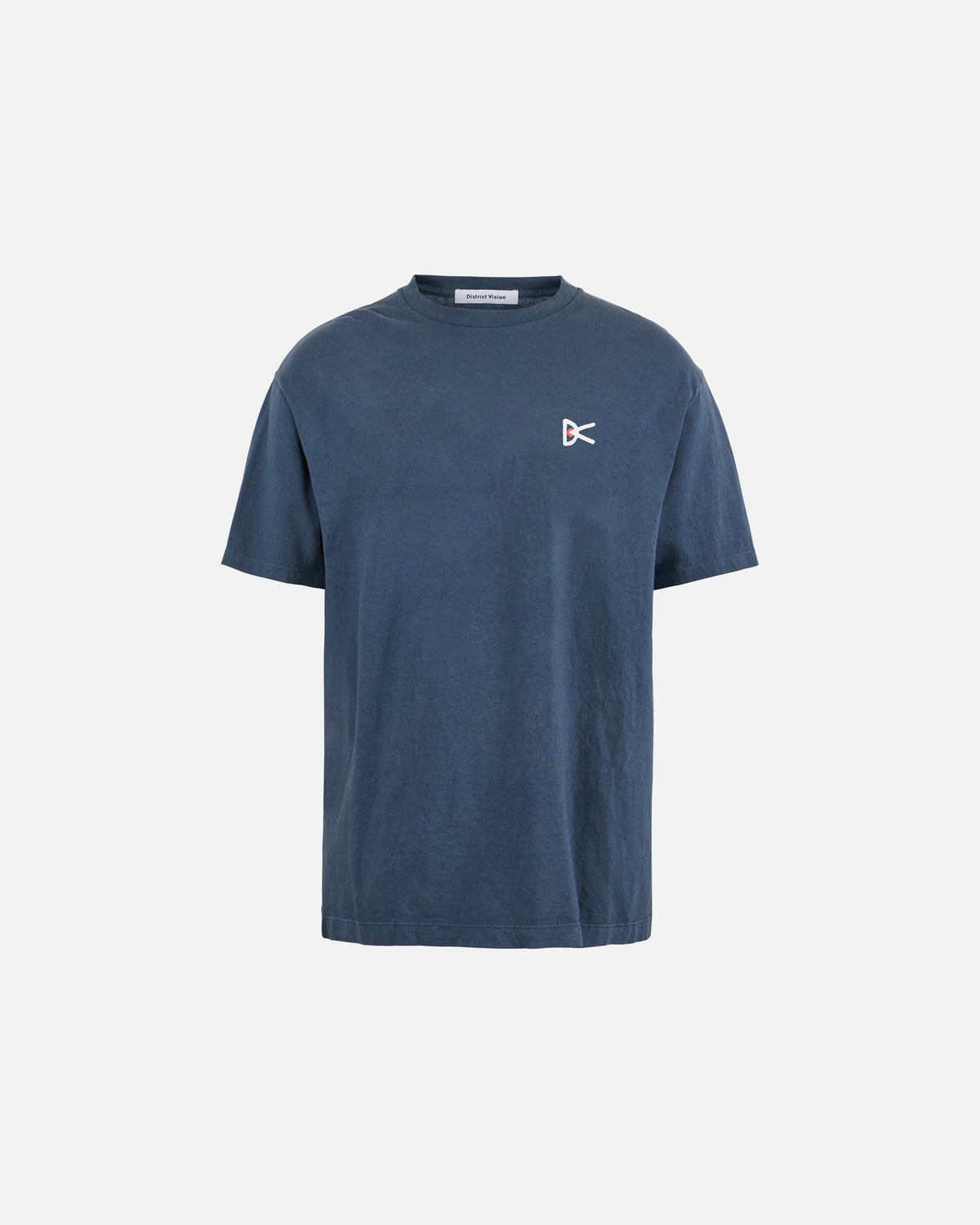District Vision California Cotton Tee in Junya Dad Warm Blue