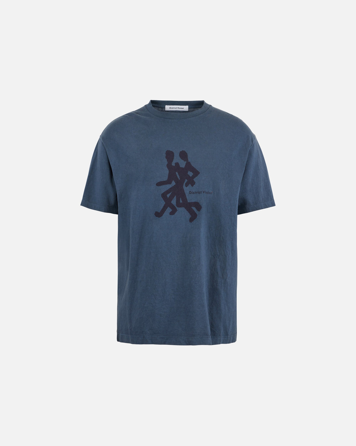 District Vision California Cotton Tee in Runners Warm Blue