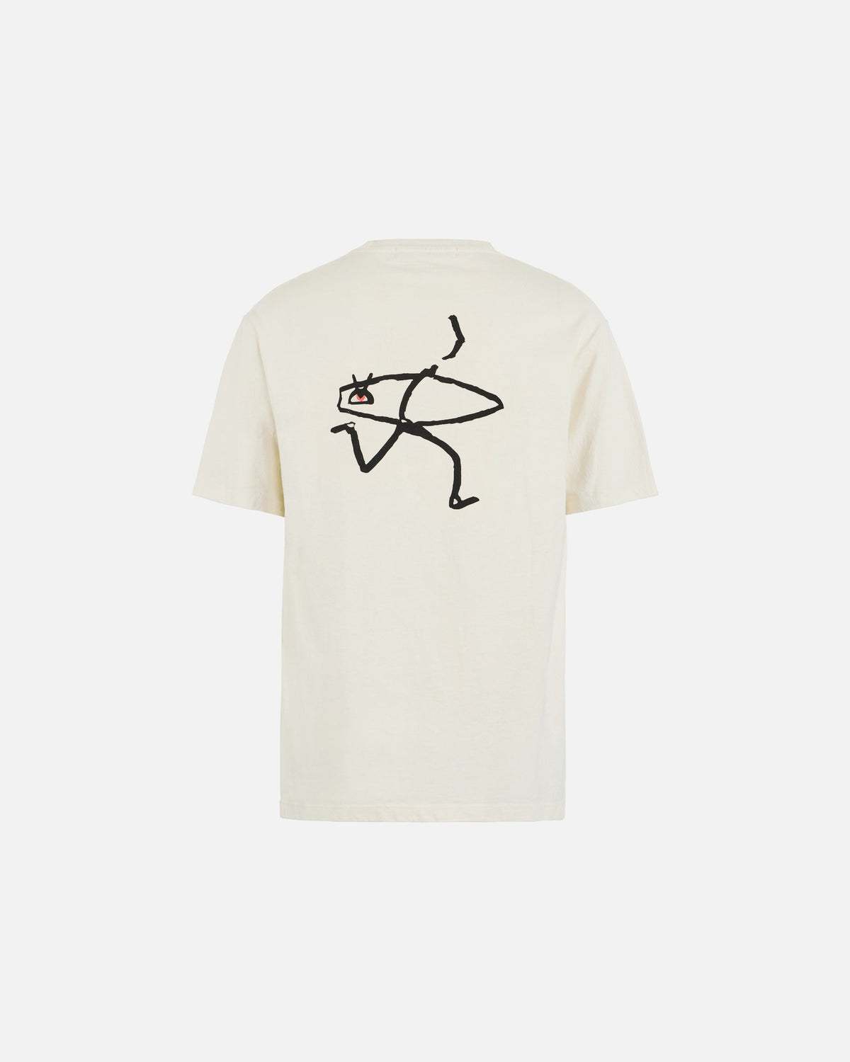 District Vision California Cotton Tee in Wave Runner Vintage White, view 2