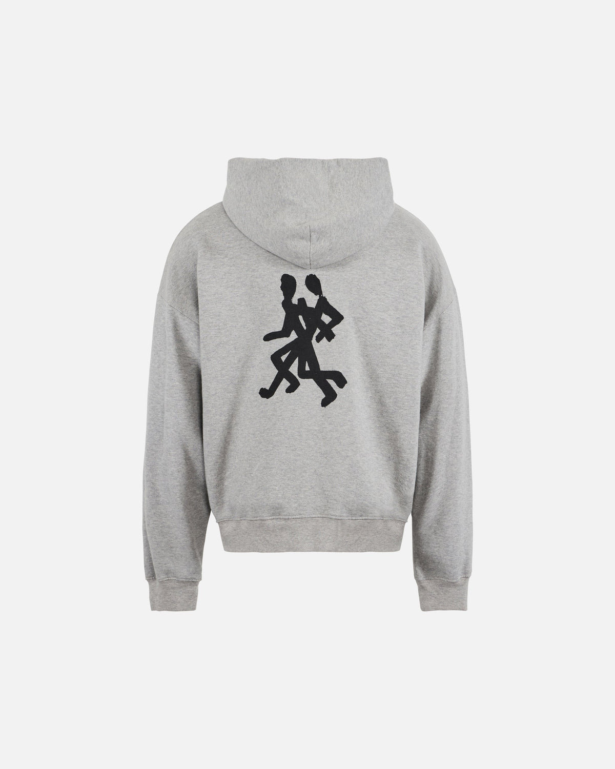District Vision California Cotton Hoodie in Runners Heather Grey, view 2