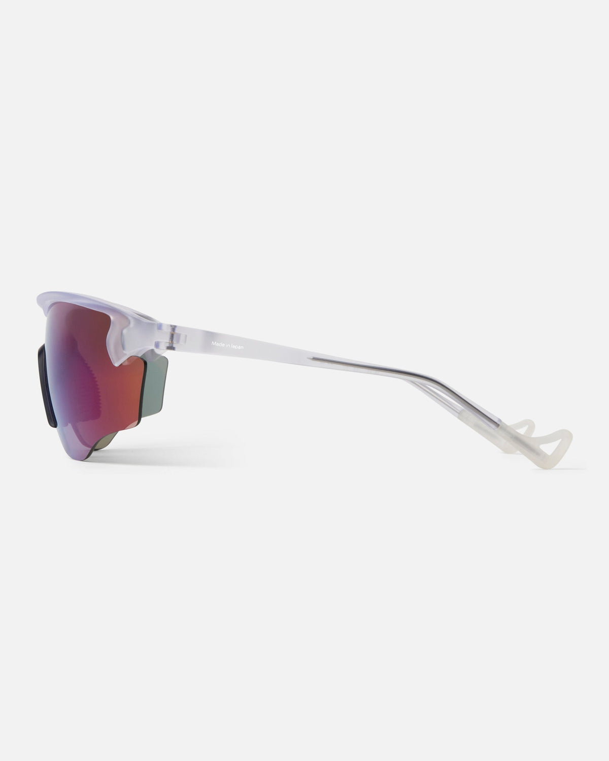 District Vision Junya Racer sunglasses in Pulsar with blue mirror lens, view 3