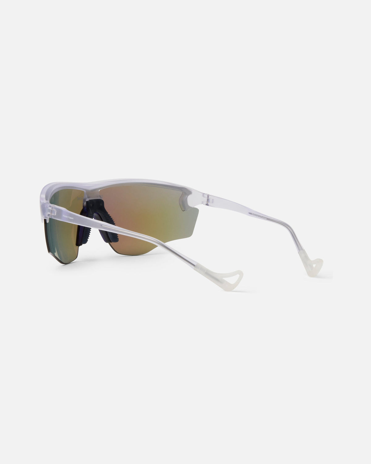 District Vision Junya Racer sunglasses in Pulsar with blue mirror lens, view 2