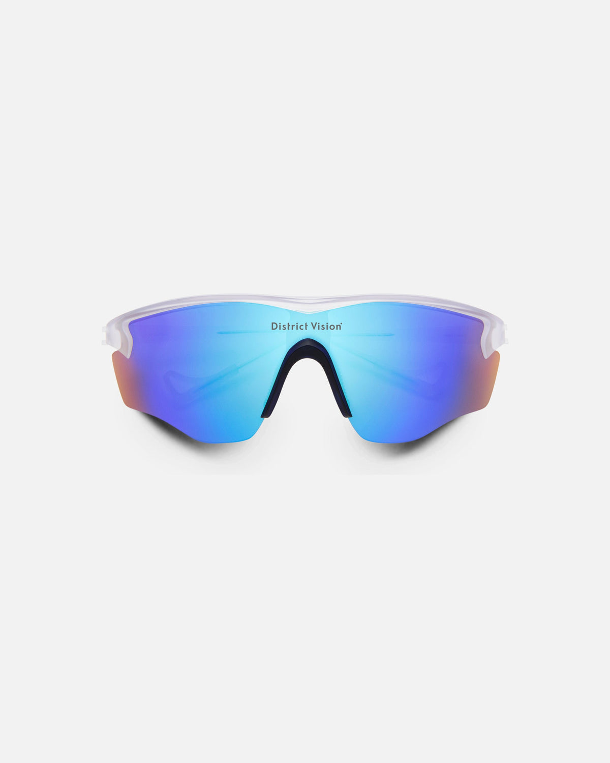 District Vision Junya Racer sunglasses in Pulsar with blue mirror lens